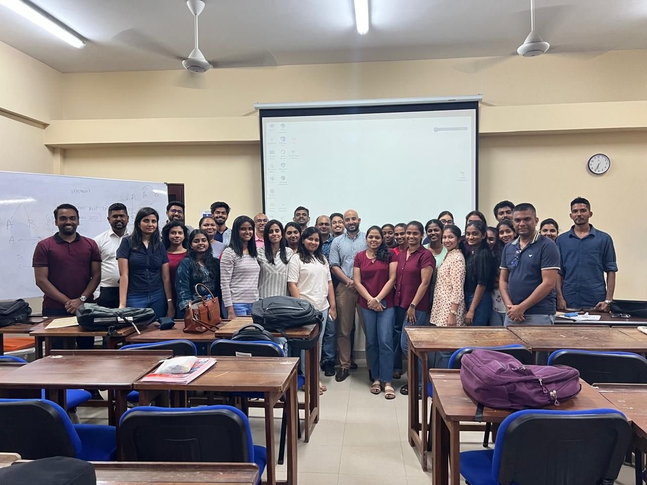 Students at Lockbird Education ACCA class, Colombo Sri Lanka