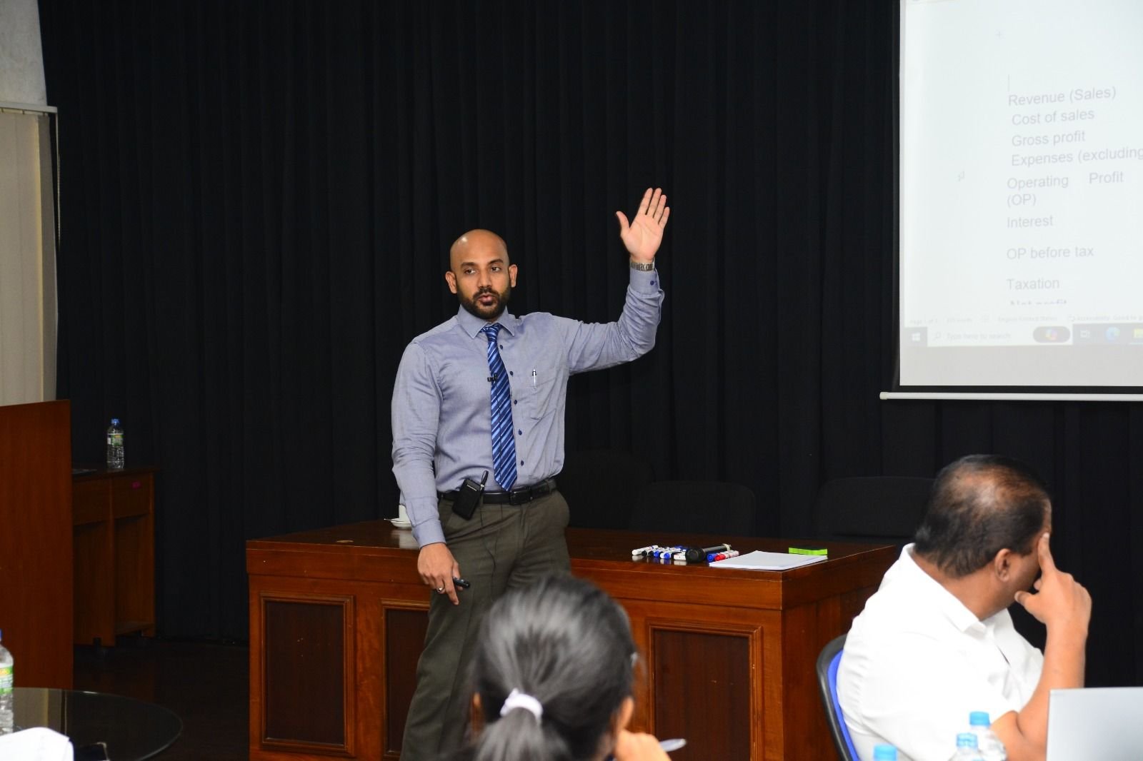 Salman Faiz teaching an ACCA class